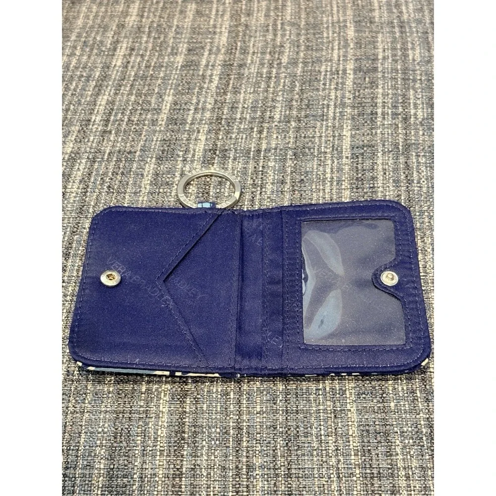Vera Bradley‎ Blue Zip ID Case in Petal Splash